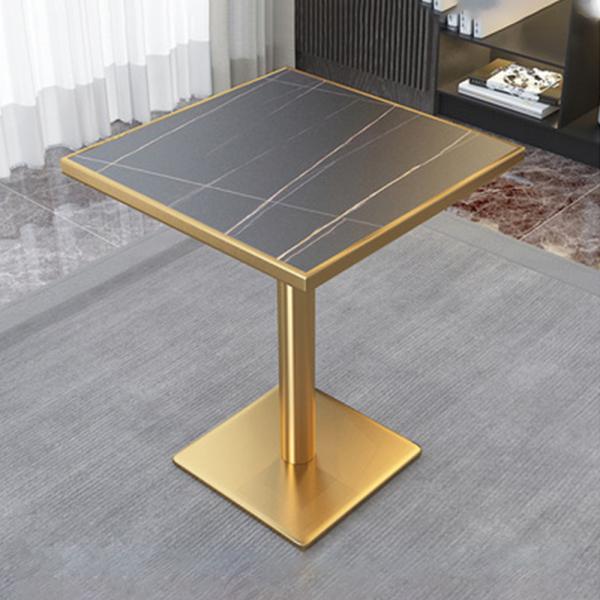 Großhandel B2B Gastronomiemöbel Cafe Bar Restaurants Hotel Einrichtung Keramik Tisch rund Edelstahl beine schwarzgold BB